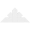 Ekena Millwork Richland Architectural Grade PVC Gable Bracket, 36"W x 18"H x 2"D x 6"F, 12/12 Pitch GBP036X18X0206RIC00 - alternate 2